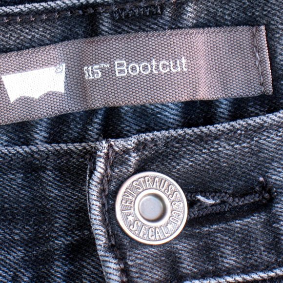 Levi's 515 - Bootcut - Black Jeans - Stretch Sz 4M - Picture 4 of 6